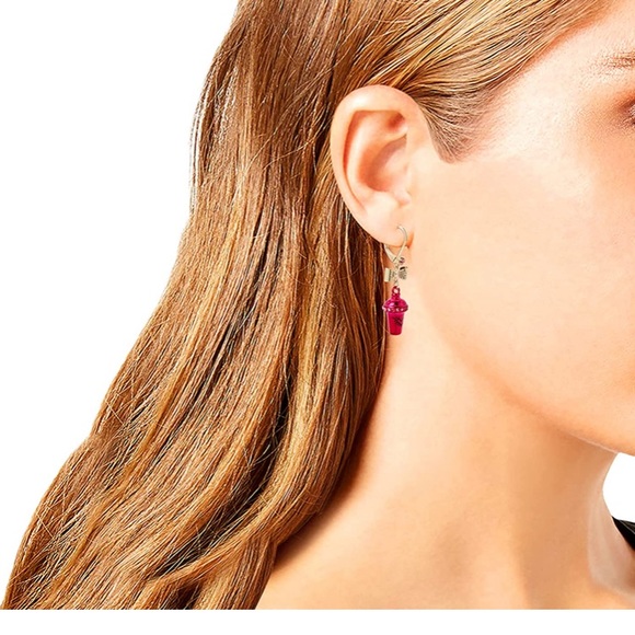 Betsey Johnson Martini earrings - Picture 5 of 6